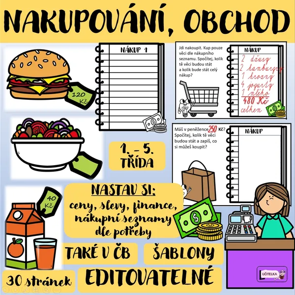 Nakupování, obchod, finance  1