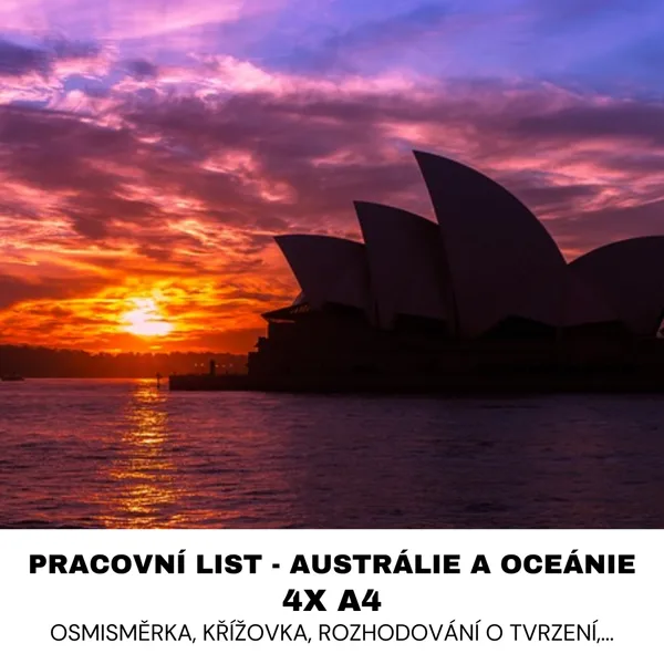 PRACOVNÍ LIST - AUSTRÁLIE A OCEÁNIE 1