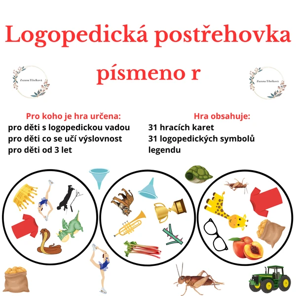 Logopedická postřehovka - písmeno r 1