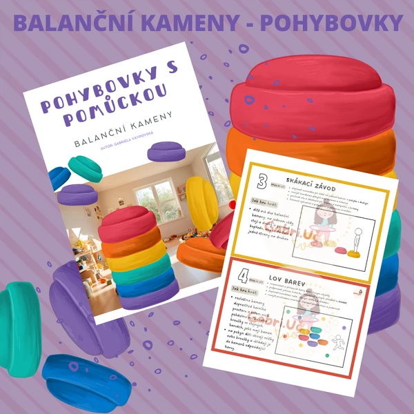 BALANČNÍ KAMENY - pohybové hry s pomůckou 1