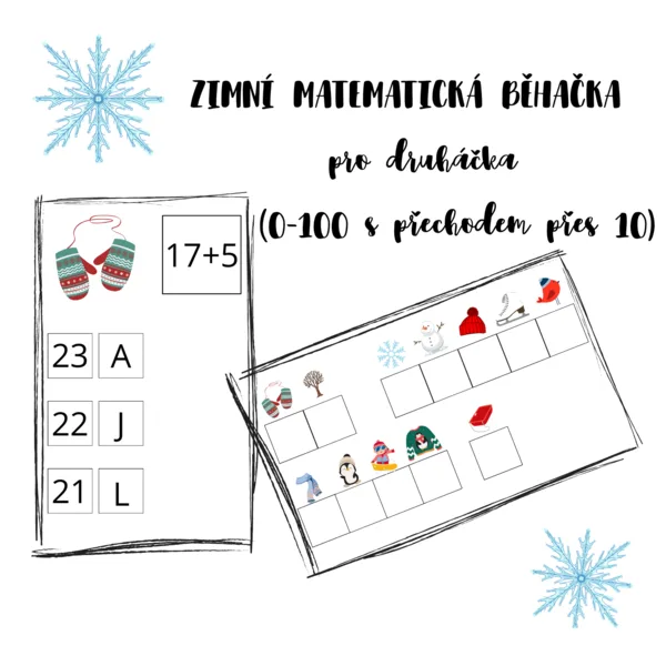 Zimní matematická běhačka pro druháčky 1