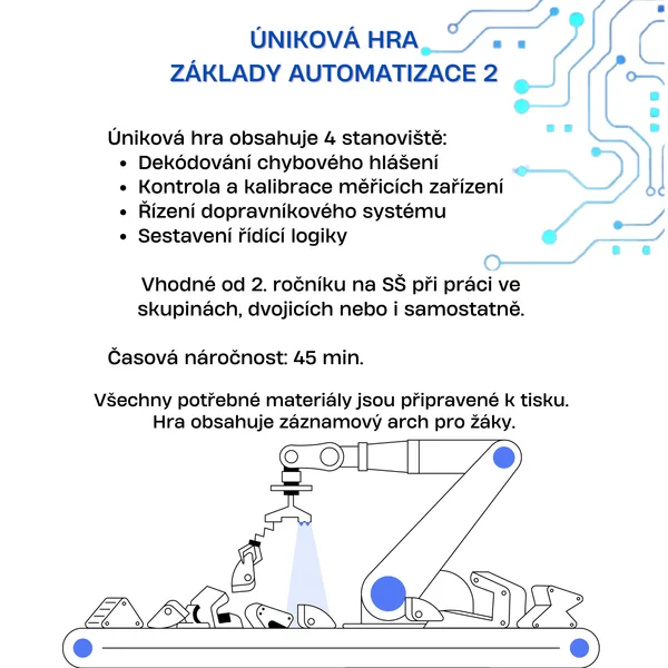 Úniková hra - Základy automatizace 2 1