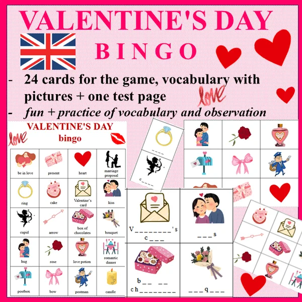 Valentine's day bingo 1
