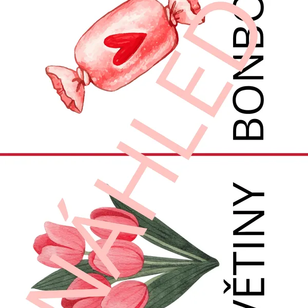 Valentýn - kolíčkování, dem. obrázky  1