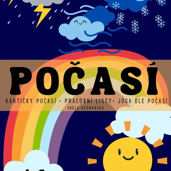 POČASÍ - kartičky, pracovní listy, jóga dle počasí  1