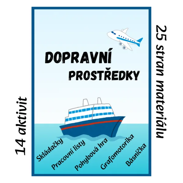 Dopravní prostředky - aktivity pro děti předškolního věku 1