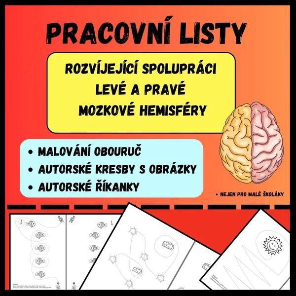 KRESLENÍ OBOURUČ - SPOLUPRÁCE MOZKOVÝCH HEMISFÉR - VÝTVARNÁ VÝCHOVA, RYCHLÍCI 1