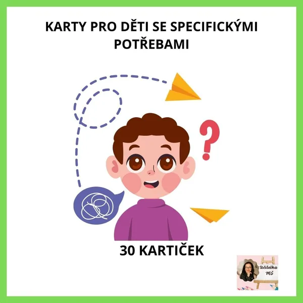 Karty pro děti se specifickými potřebami MENŠÍ FORMÁT 1