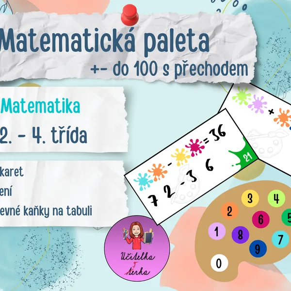 Matematická paleta +- 100 s přechodem 1