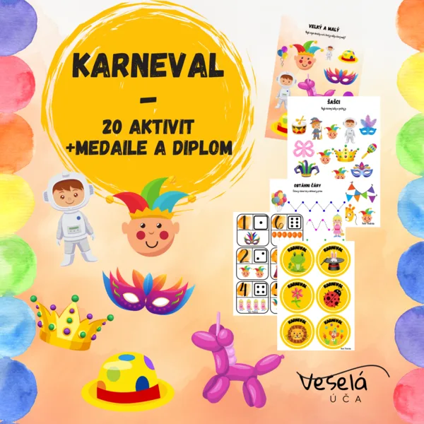 KARNEVAL- aktivity+ medaile a diplom 1