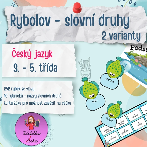 Slovní druhy - rybičky 1