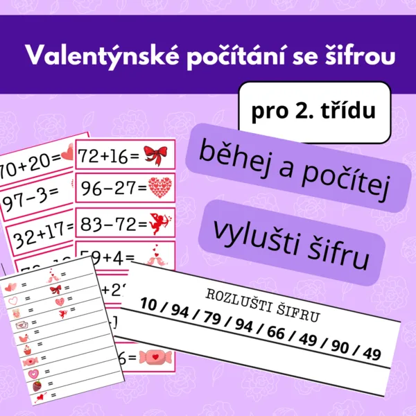 Valentýnské počítání se šifrou  1