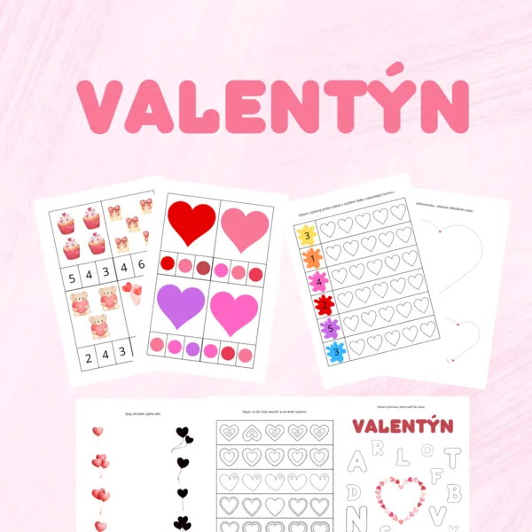 Valentýn - pracovní listy a aktivity 1