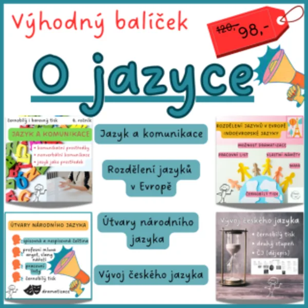 O jazyce (Jazyk a komunikace, Útvary národního jazyka, Indoevropské jazyky, Vývoj českého jazyka) 1