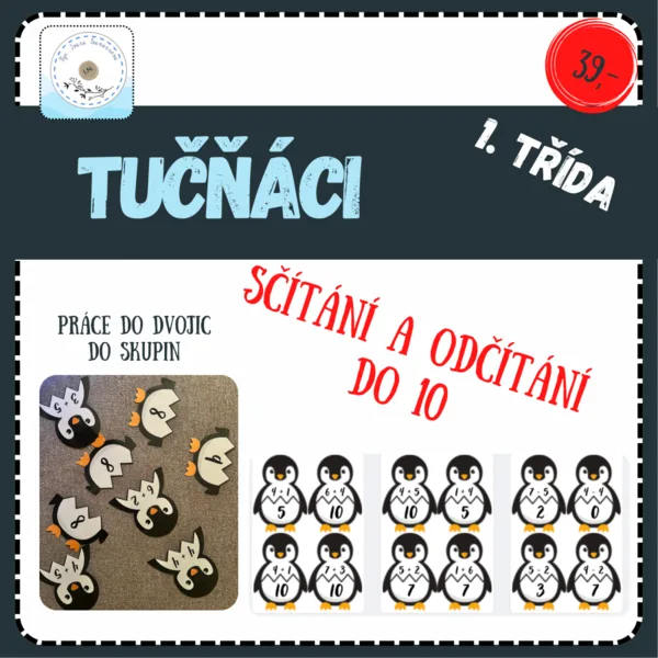 Tučňáci + a - do 10 1