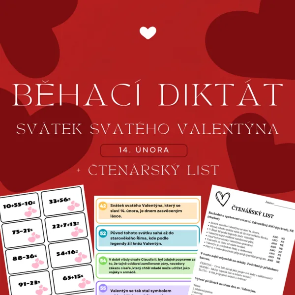 Valentýn - běhací diktát 1