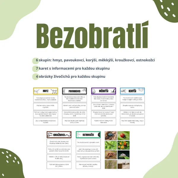 Bezobratlí živočichové 1