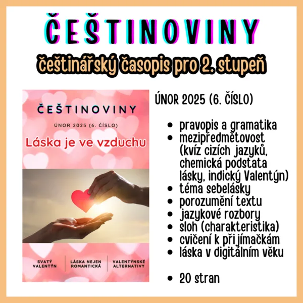 ČEŠTINOVINY 6 (únor 2025) češtinářský e-časopis 1