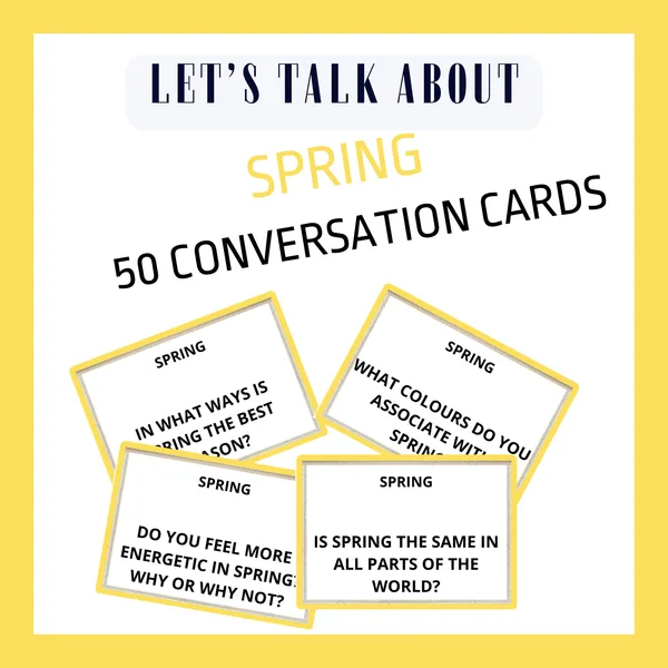 SPRING - CONVERSATION CARDS 1