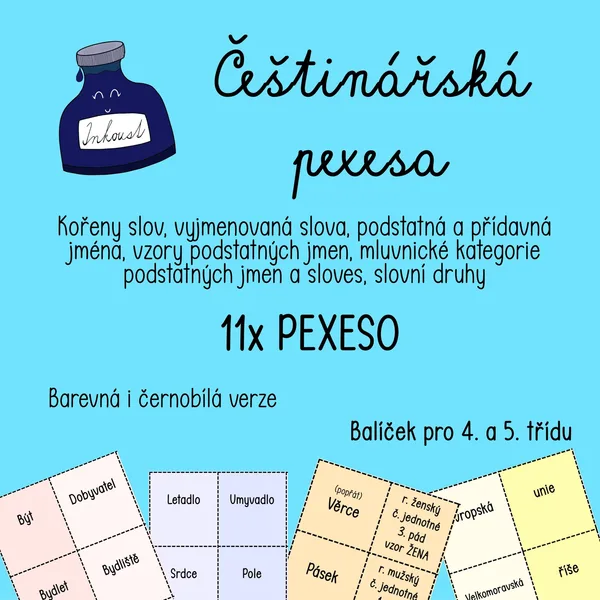 Češtinářská PEXESA pro 4. a 5. třídu 1
