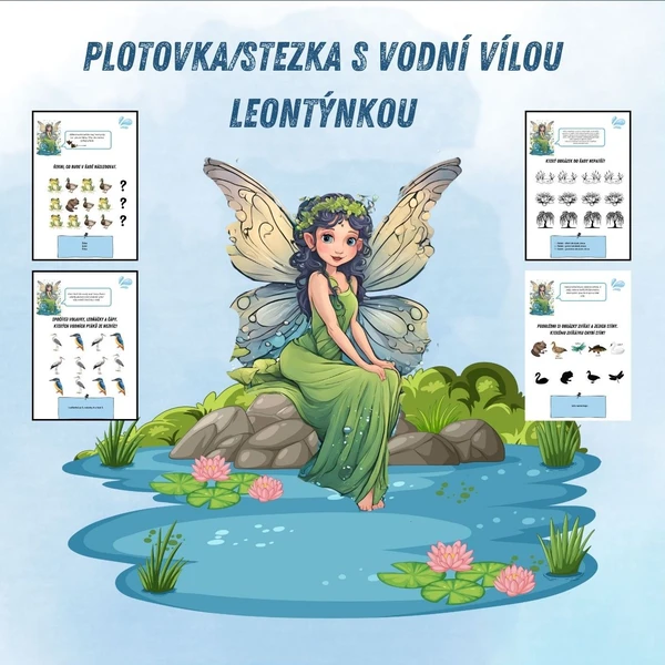Plotovka/stezka s vodní vílou Leontýnkou 1