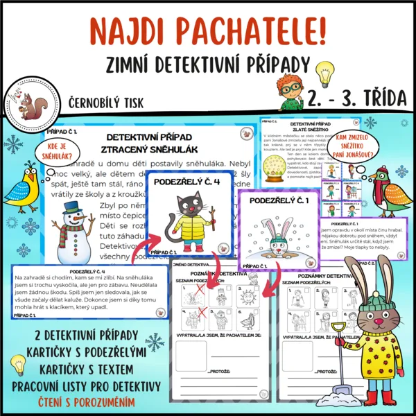 Najdi pachatele - zimní detektivní případy 1