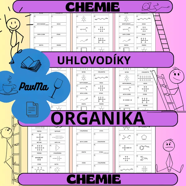 CHEMIE: Organika: Uhlovodíky - Pracovní listy s řešením 1