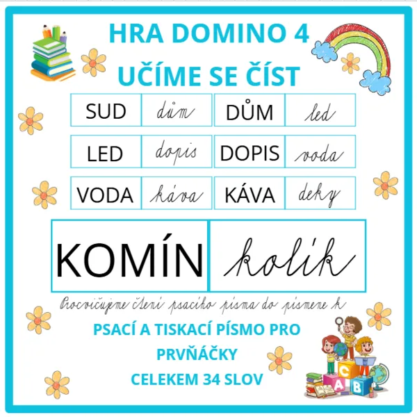 Učíme se číst: Domino 4 1