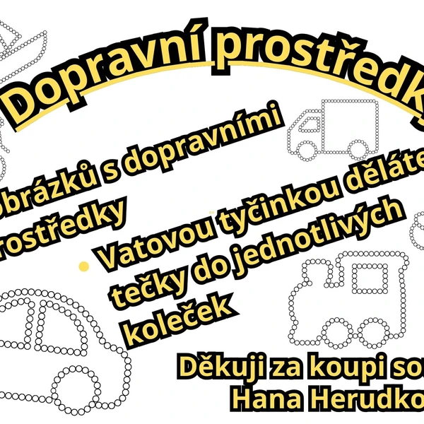 Dopravní prostředky- vatičkování 1