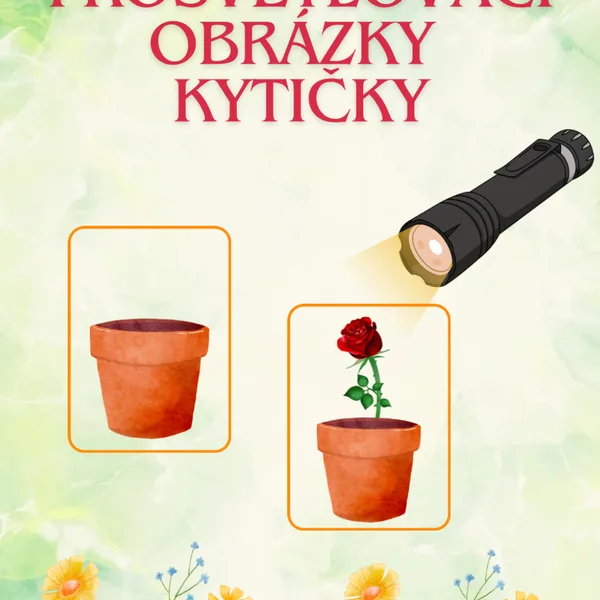 Prosvětlovací obrázky kytky 1