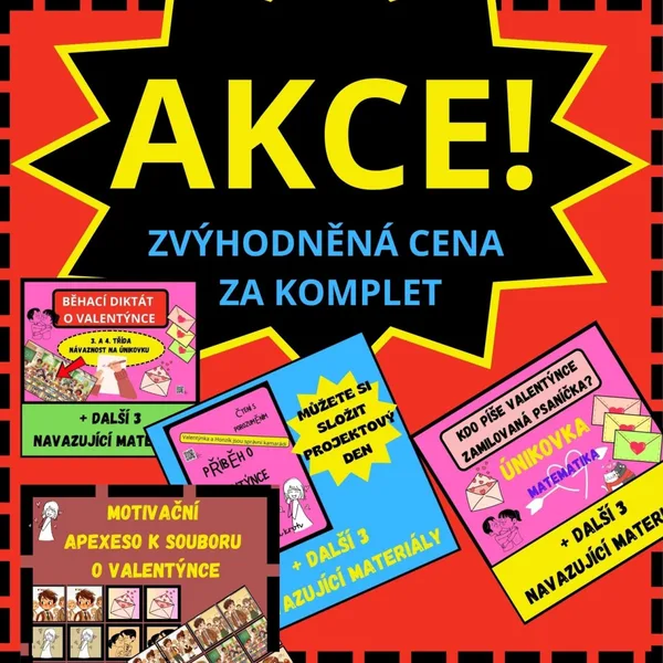 PROJEKTOVÝ DEN - LASKAVOST - VZTAHY - NEJEN NA VALENTÝNA - ZVÝHODNĚNÝ KOMPLET 1