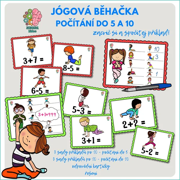 Jógová běhačka – počítání do 5 a 10 1