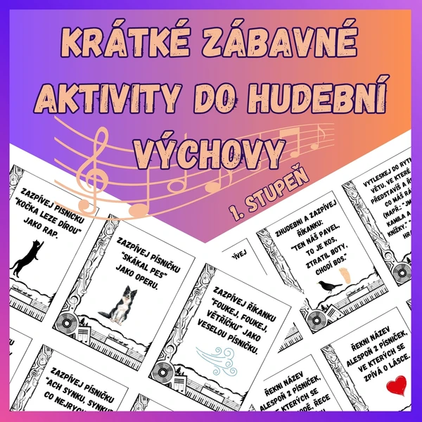 Krátké zábavné aktivity do hudební výchovy 1
