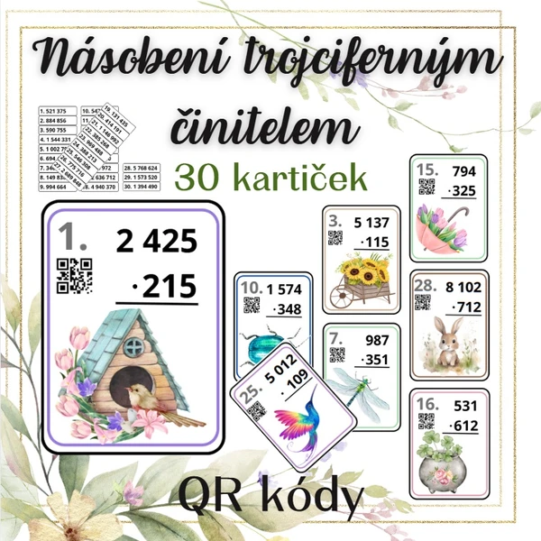 Násobení trojciferným činitelem 1