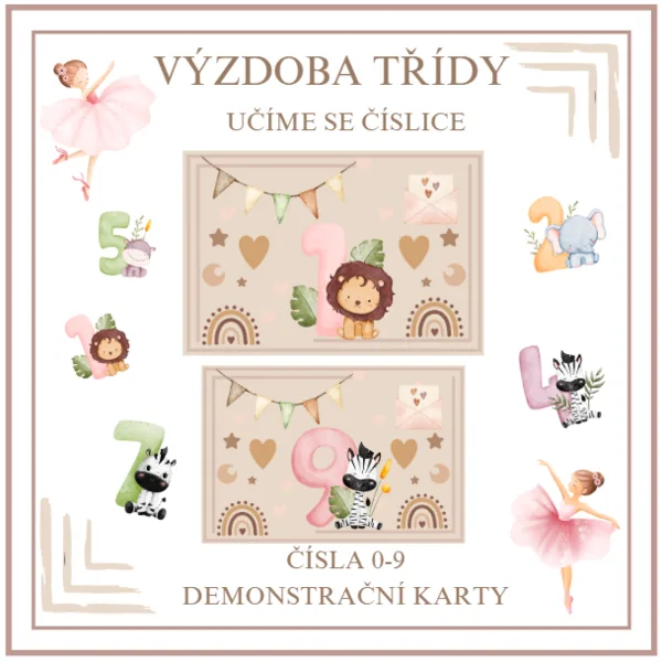 Výzdoba čísla od 0-9 1