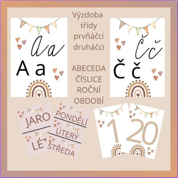 BOHO výzdoba třídy (1. a 2. třída) 1