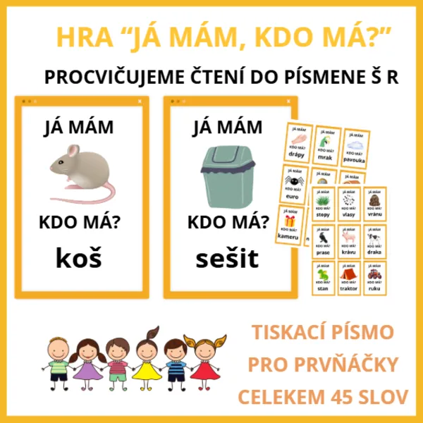 Čteme slova s písmeny Š a R  1
