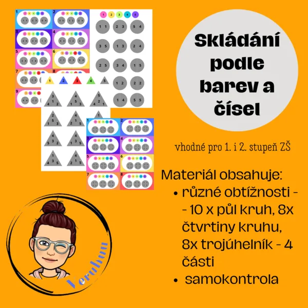 Skládání podle barev a čísel 1