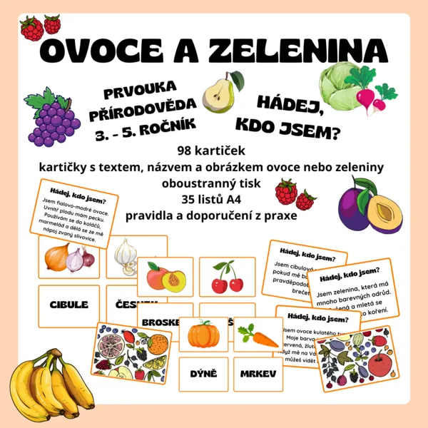 Hádej, kdo jsem - Ovoce a zelenina 1
