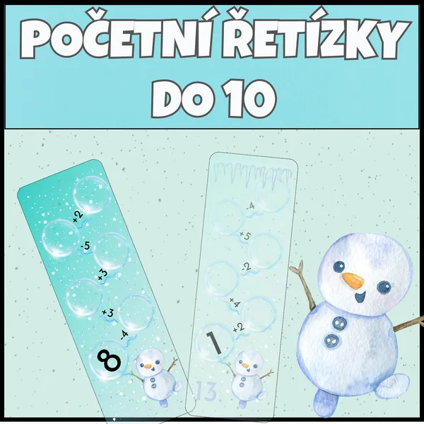 Početní řetízky - sčítání a odčítání do 10 1