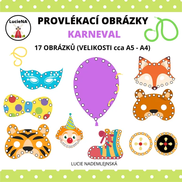 PROVLÉKACÍ OBRÁZKY KARNEVAL 1
