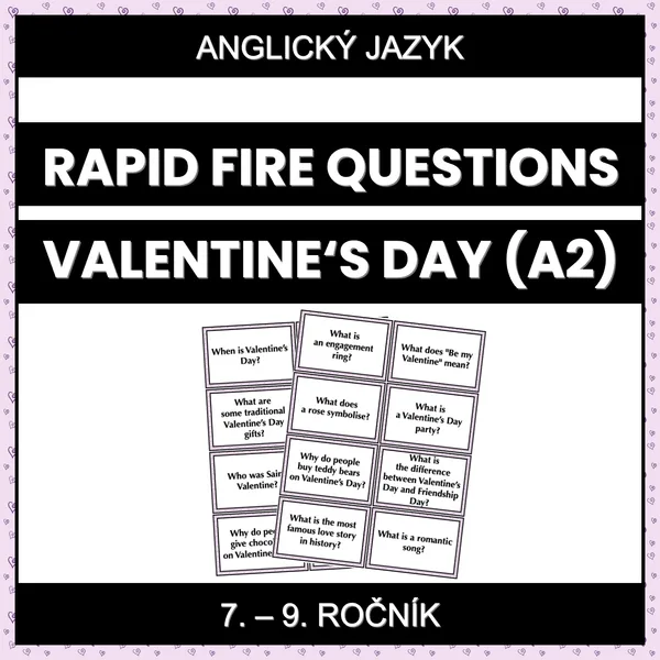 Rapid Fire Questions - Valentine's Day (A2) 1
