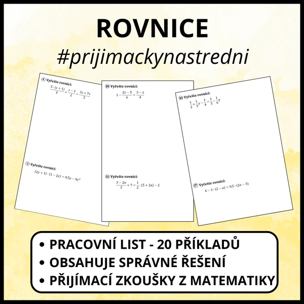 Lineární rovnice 1