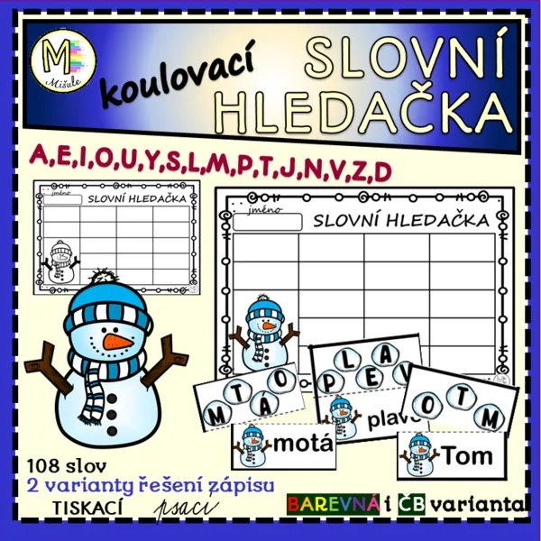 KOULOVACÍ SLOVNÍ HLEDAČKA 1