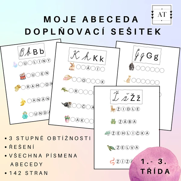Moje abeceda - doplňovací sešitek 1