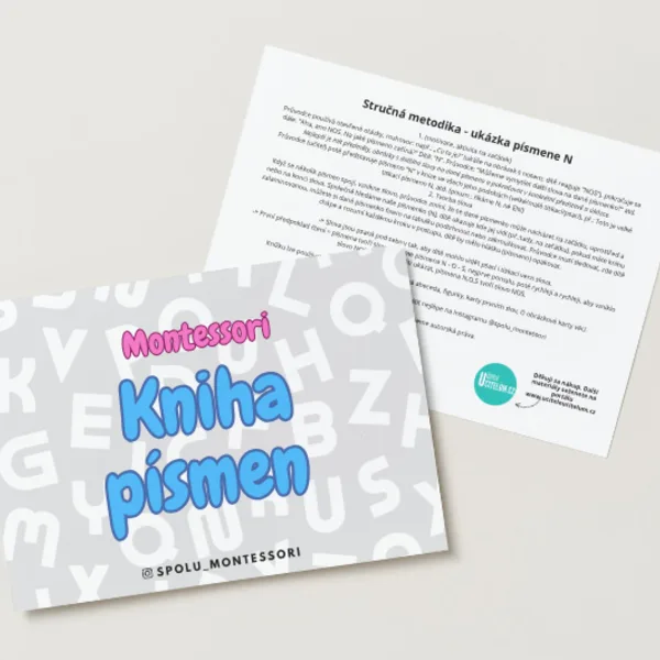 Montessori kniha písmen 1