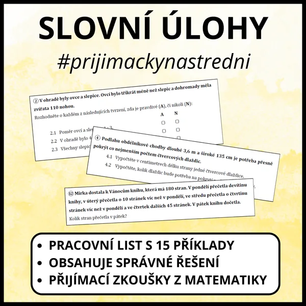 Slovní úlohy 1