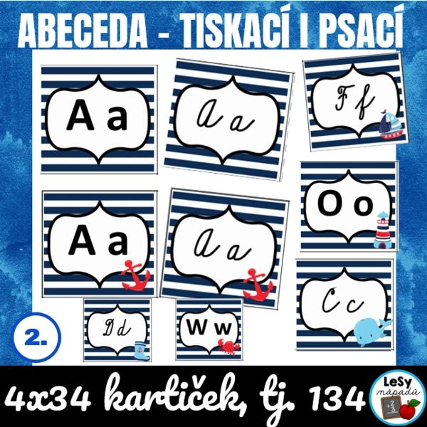 Písmena abecedy - moře 1