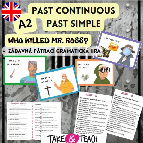 PAST CONTINUOUS / PAST SIMPLE - DETEKTIVNÍ HRA 1