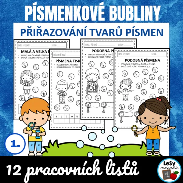 Barevné písmenkové bubliny 1